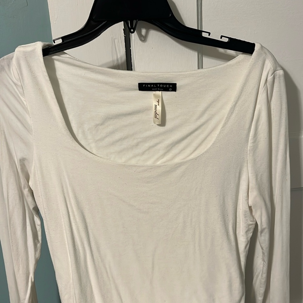 White long sleeve bodysuit